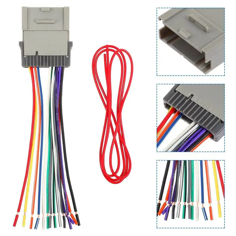 

1 компл. Стерео аудио провод шлейка радио шнур питания аксессуары для автомобиля авто