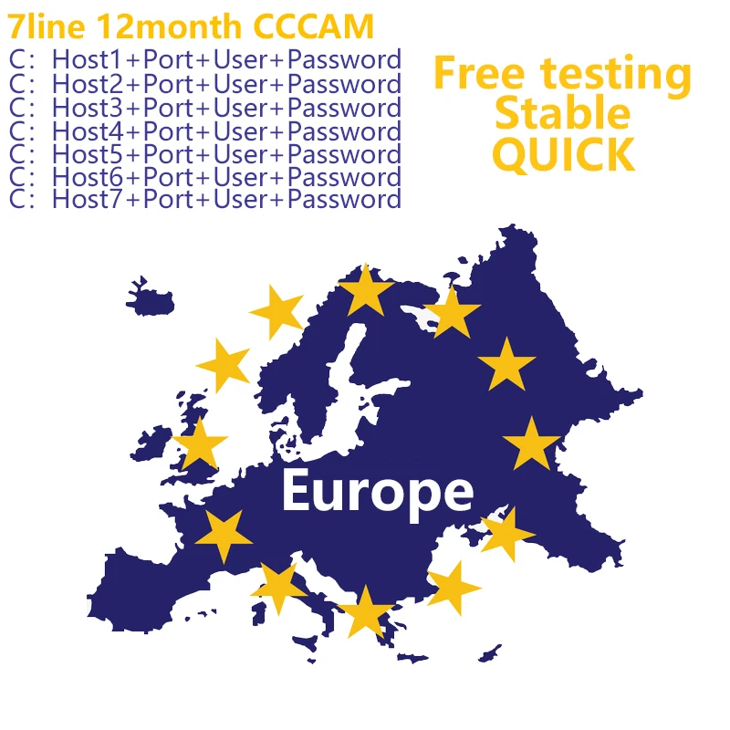 Франция для DVB-S2 рецептор Cccam cline 7/10 линий 1 год ТВ приемник 4/8 линий wifi FULL HD Поддержка Ccams тестирование