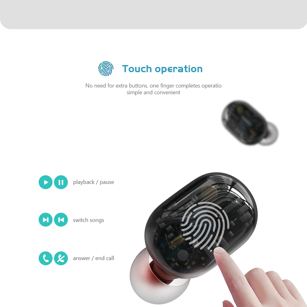 TWS Bluetooth наушники беспроводные Bluetooth наушники водонепроницаемые шумоподавление гарнитуры с микрофоном светодиодный дисплей