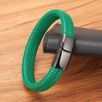 Colorful Combination Stitching Hand-woven Leather Bracelet 2