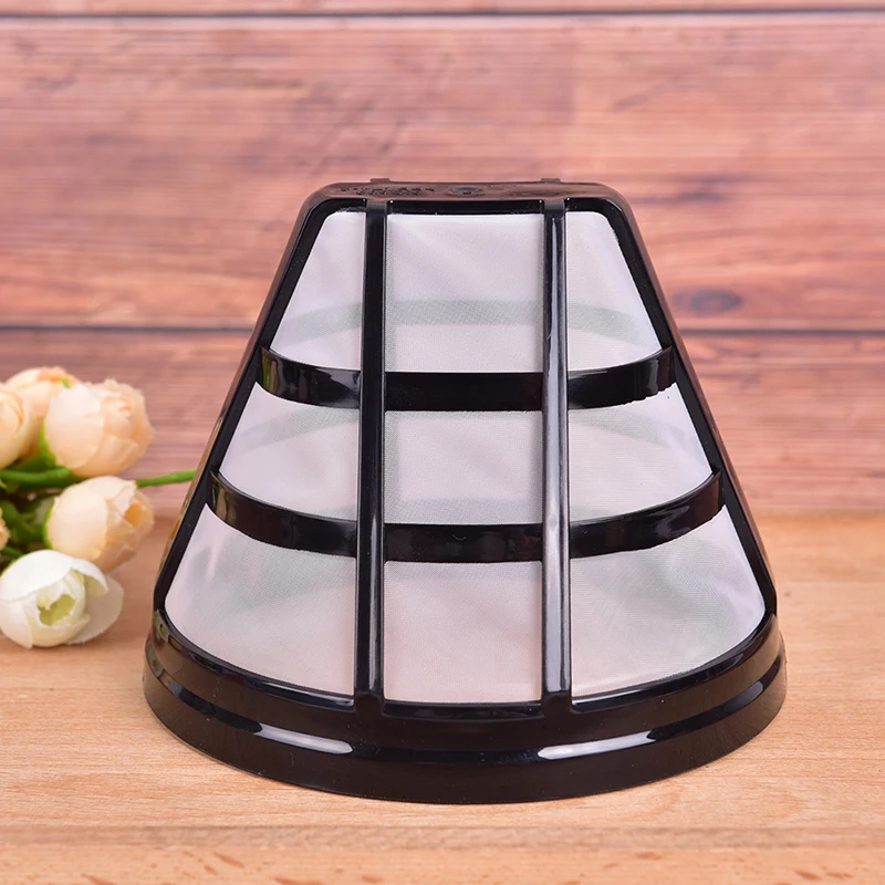 

Black Reusable Replacement Coffee Filter Refillable Basket Cup Style Brewer Tool