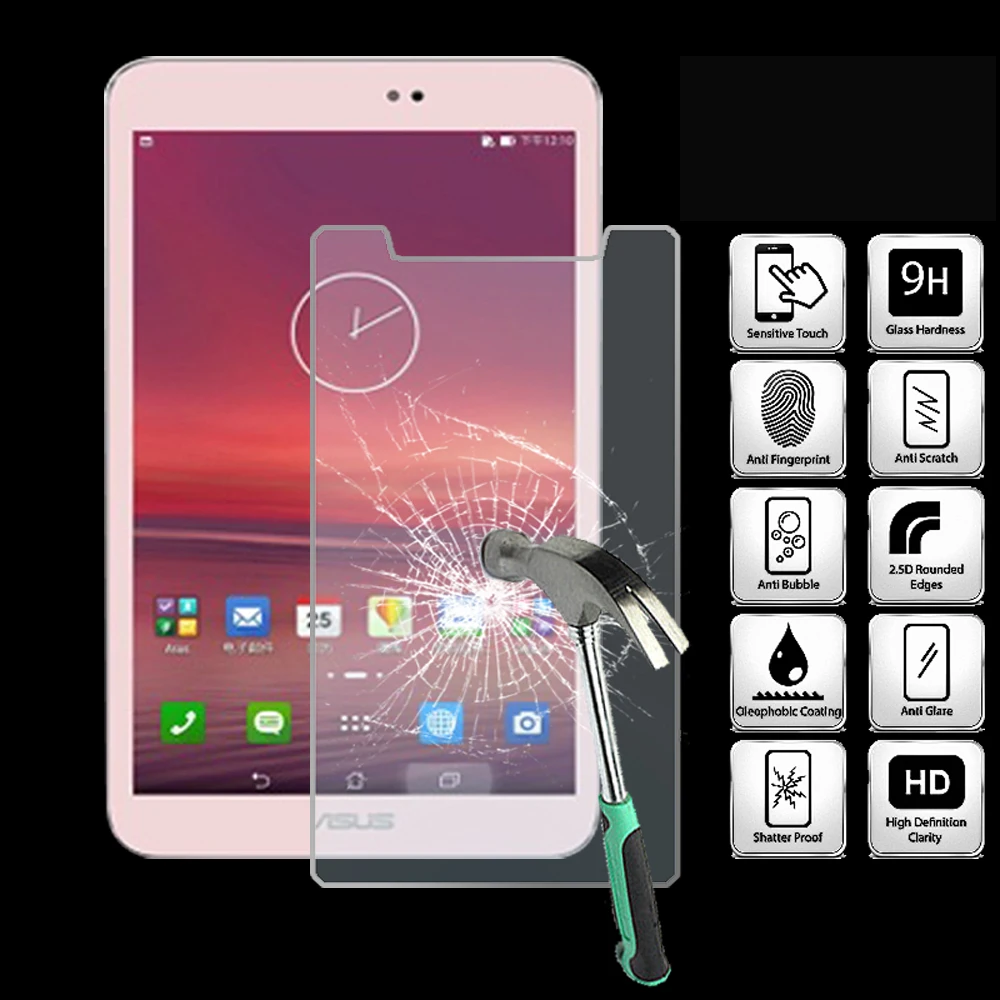 Закаленное стекло для планшета Asus MEMO Pad 8 ME581C ME581CL Взрывозащищенная пленка экрана