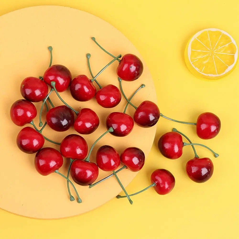 

Аксессуары для фотосъемки, реалистичные искусственные вишни, красные вишни, модель фруктов, искусственные вишни