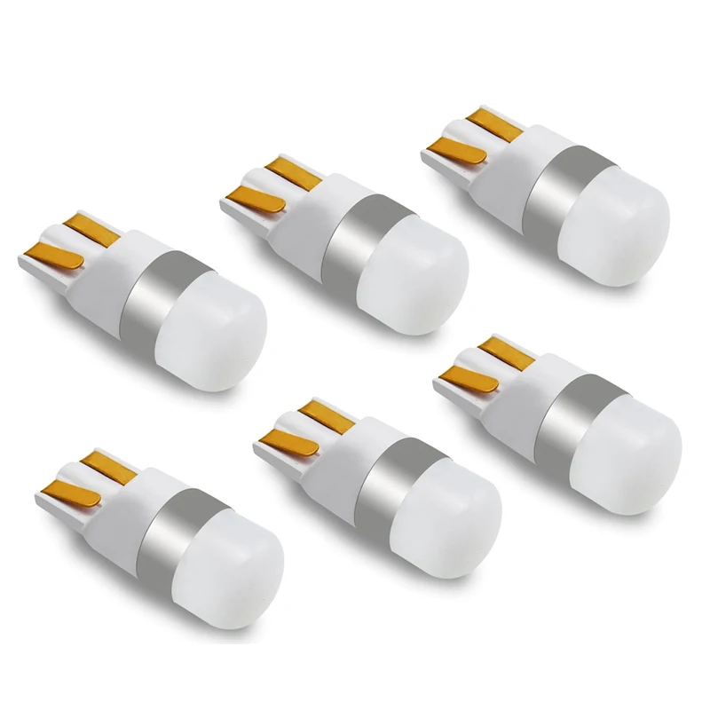6X LED T10 W5W автомобильный интерьерный свет клиновидная парковочная купольная Лампа
