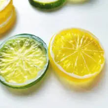 30 шт. искусственные ломтики лимона имитация фруктов из