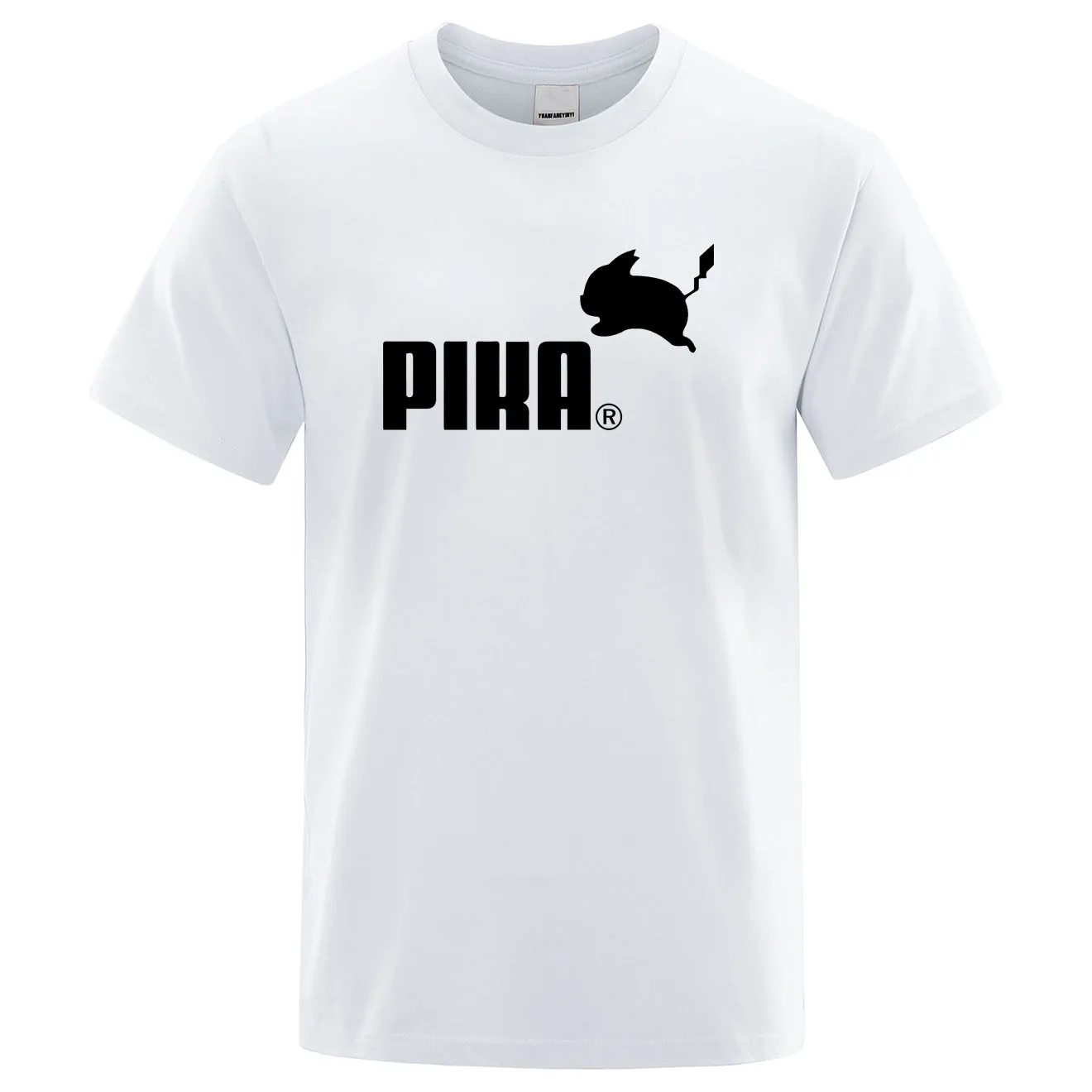 Летняя новая футболка Pika, мужские футболки с японским Аниме Покемон, футболки с Пикачу для мальчиков, хлопковая футболка с коротким рукавом, мужские повседневные футболки, топы