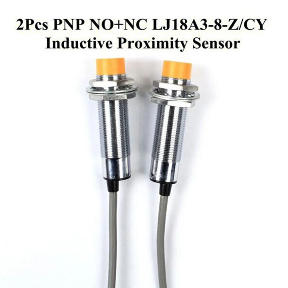 

2Pcs Inductive Proximity Sensor Switch Accessory DC 6V-36V LJ18A3-8-Z/CY