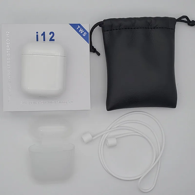 i12 Sports kit Беспроводной Bluetooth гарнитура i12 наушники-вкладыши TWS Bluetooth 5,0 спортивные наушники Портативный сенсорные наушники для всех мобильных телефонов - Цвет: i12 Sports kit