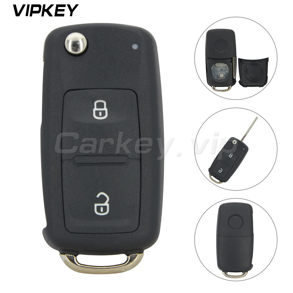Дистанционный флип-чехол для автомобильного ключа Remotekey 2 кнопки Vw VOLKSWAGEN
