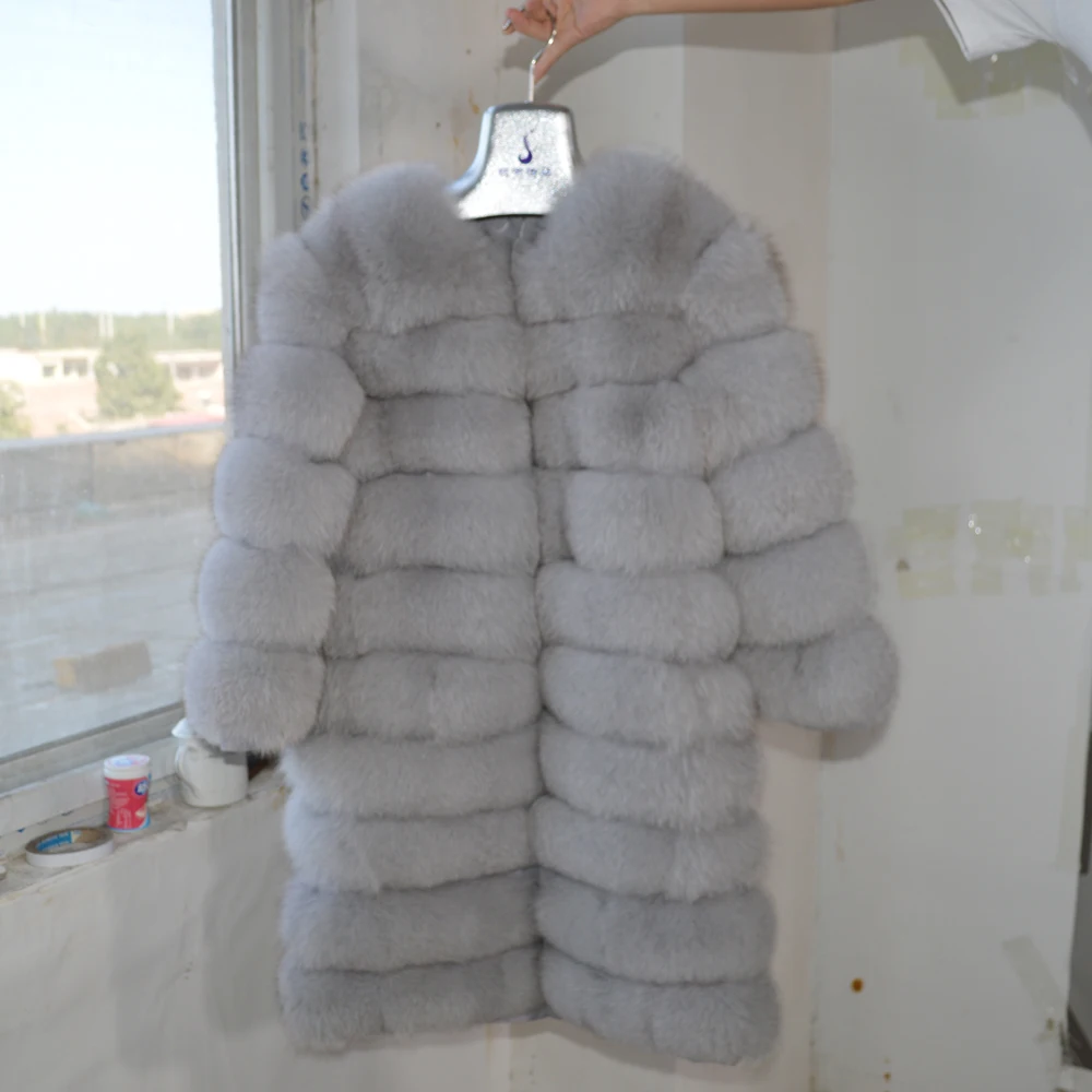 2020 съемный Стиль женский зимний толстый теплый натуральный мех норки пальто из