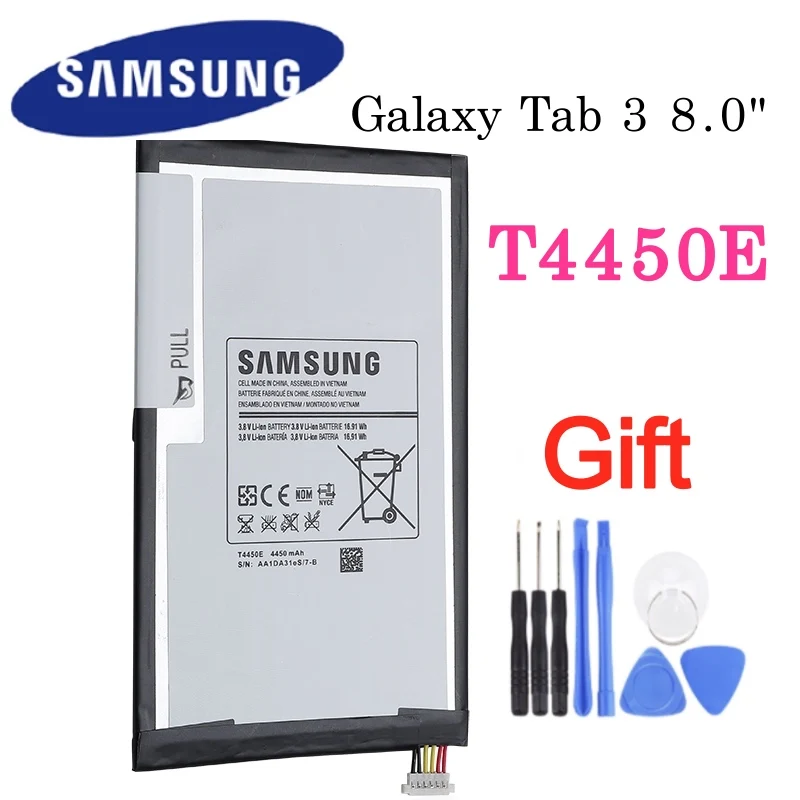 Сменный аккумулятор T4450E для планшета Samsung GALAXY Tab 3 8 0 T310 T311 T315 4450 мАч 100%