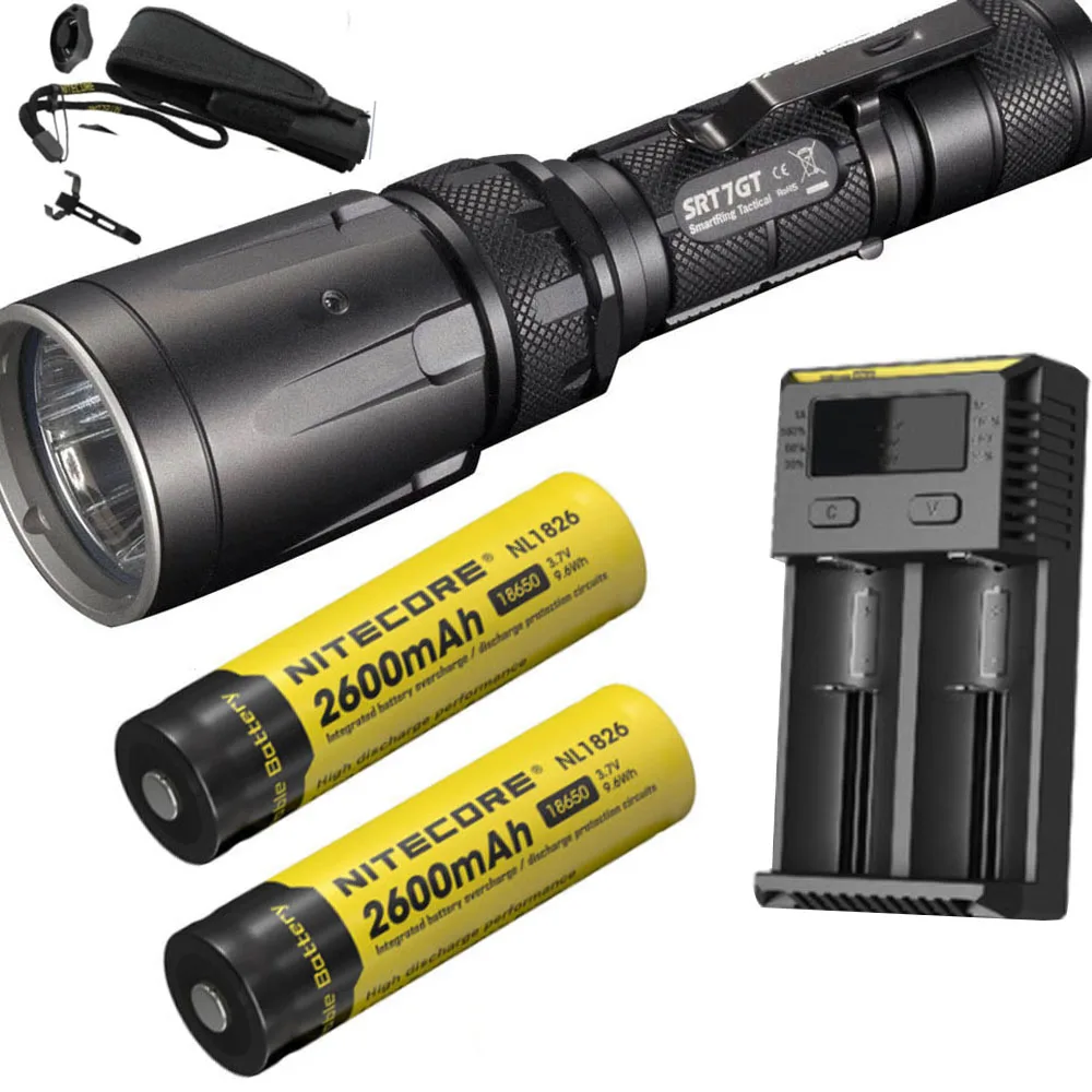 NITECORE SRT7GT светодиодный тактический вспышки светильник CREE XP L HI V3 RGB УФ умный кольцо