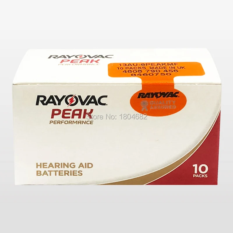 Новые батареи слухового аппарата Rayovac для 60 шт. 1 45 в A13 13A 13 P13 PR48|hearing aid batteries a13|battery