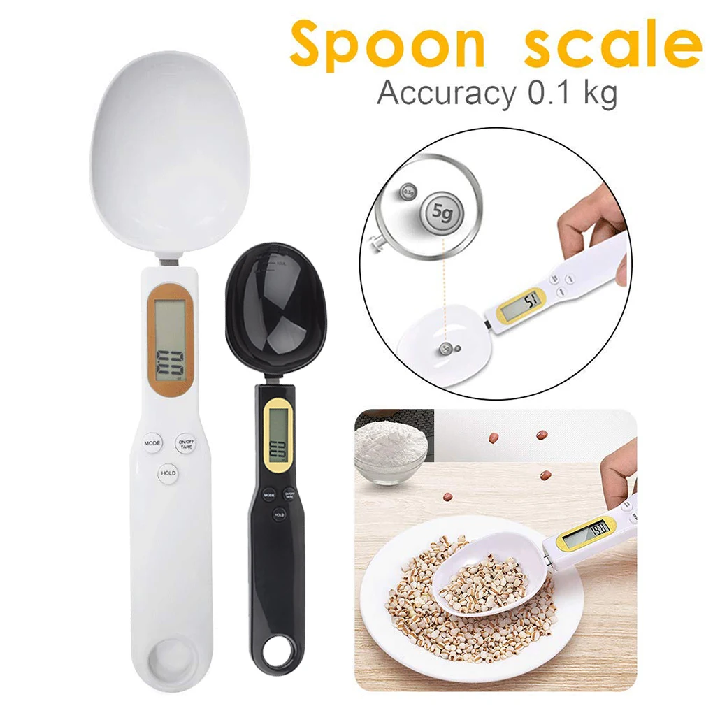 

Digital LCD Measuring Spoons 500g/0.1g Kitchen Coffee Sugar Gram Scale Spoon Electronic Spoon Weight Scale Baking Accessories