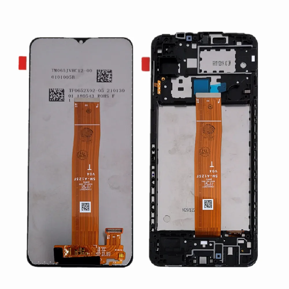 ЖК-дисплей 6 5 &quotдля Samsung Galaxy A12 A125F M12 M125 дисплей с сенсорным экраном и дигитайзером