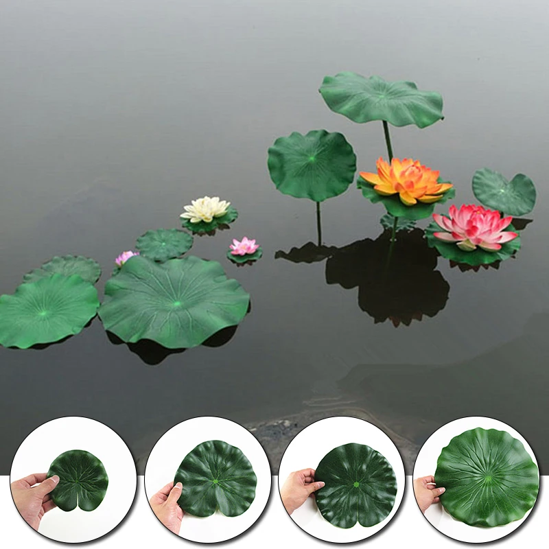 

Floating Foam Lotu Leaf Fish Tank Fake Lotu Leaf Artificial Lotus Leaf Water Ponds Leaf Decorative Home Decor For Aquarium Pool