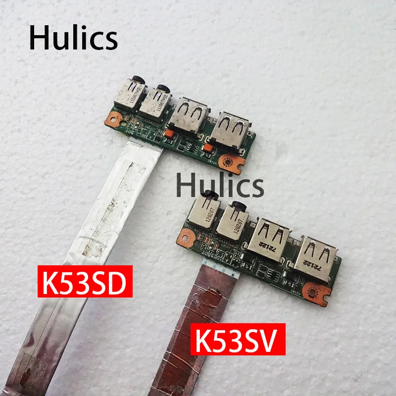 Hulics используется для ASUS K53 A53S A53SD X53S K53S K53SV K53SJ 69N0KBB10F01-01 60-N3EIO1000-F01 USB аудио Плата -