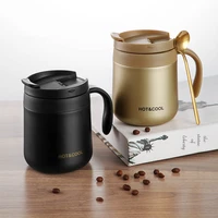 new vacuum vacuum flask with handle office tea cup stainless steel portable couple mug gift cup