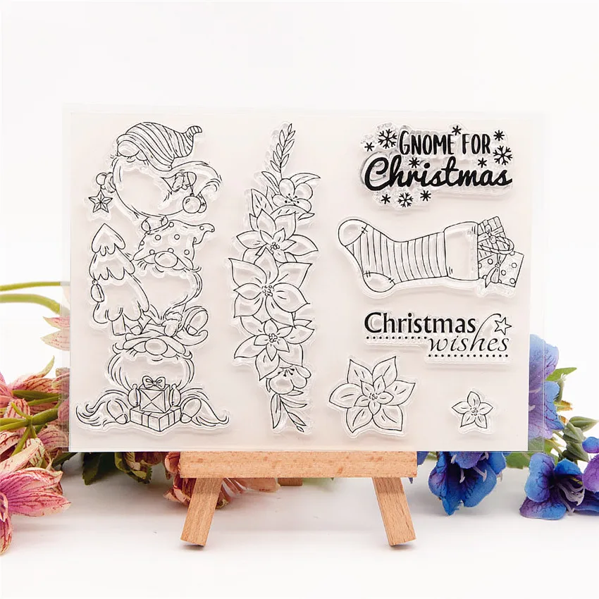 

Christmas Winter Village Clear Stamps Transparent Seal 10.5x14.5 Silicone Seal TPR Halloween Roller stamps DIY Scrapbooking Card