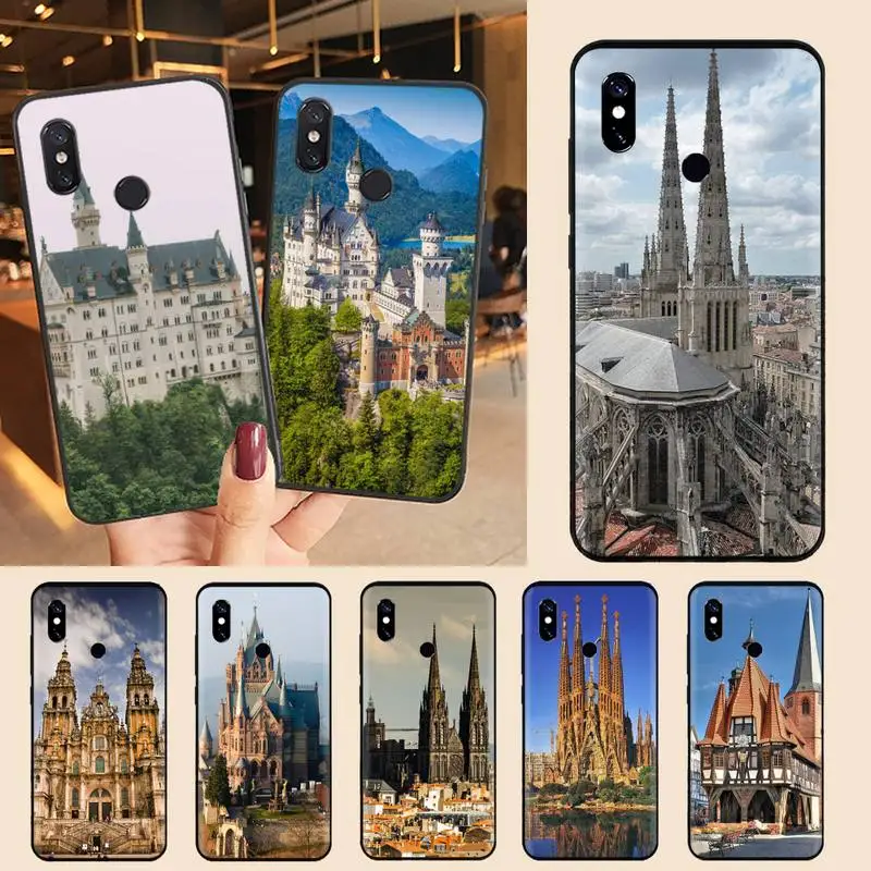 

Russian city scenery pattern Phone Case For Xiaomi Redmi note 7 8 9 t max3 s 10 pro lite Luxury brand shell funda coque
