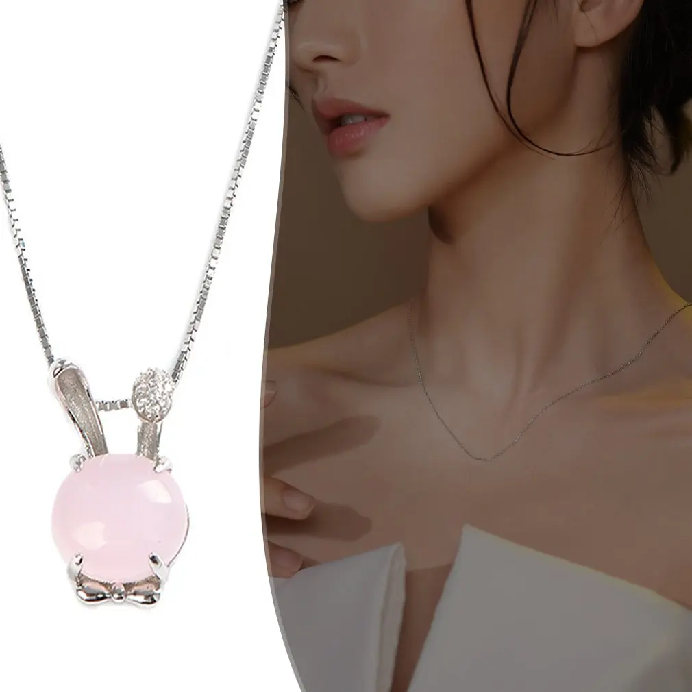 Креативное ожерелье с подвеской в виде милого кролика мультяшный модный подарок