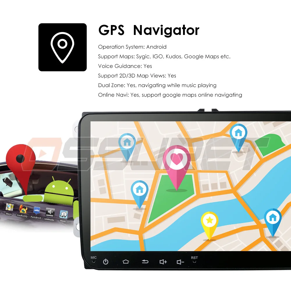 2 din 9 ''Android 0 1G RAM автомобильное радио стерео GPS Navi forVW Passat B6 CC Polo GOLF 5 6 Touran J etta Tiguan