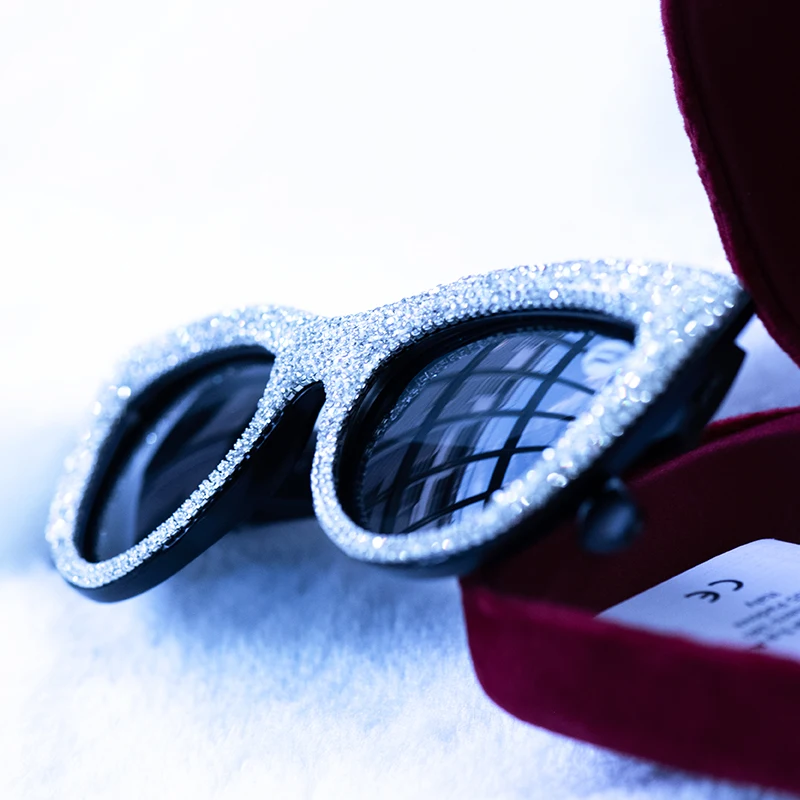 Солнцезащитные очки кошачий глаз с чехлом защита UV400 | Аксессуары для одежды