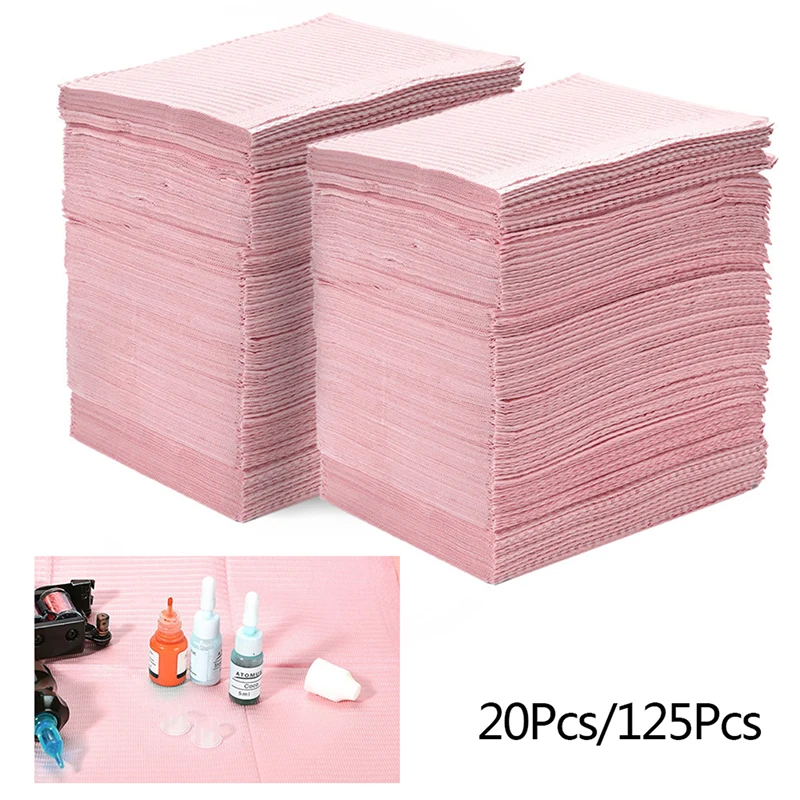 

20/125Pcs Absorbent Tattoo Tablecloth Disposable Cloth Towel Cleaning Paper Pad