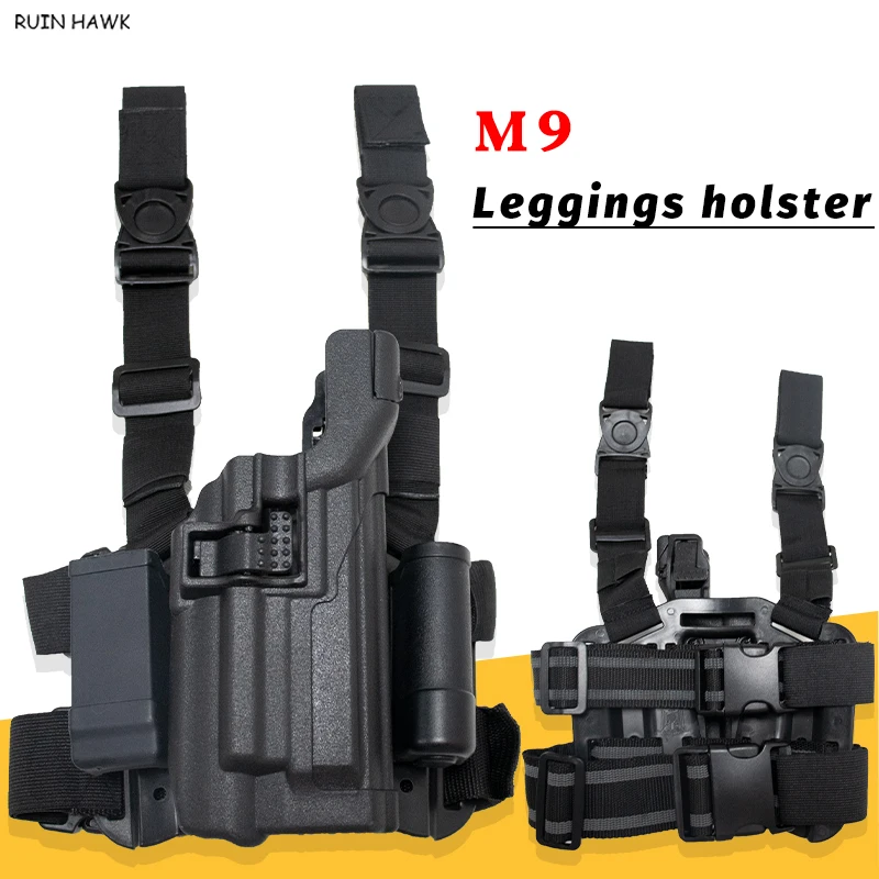 

Tactical Pistol Case Hunting Airsoft Air Pistol Gun Leg Holster For Beretta M9 92 96 Military Army Police Gun Case Light Bearing