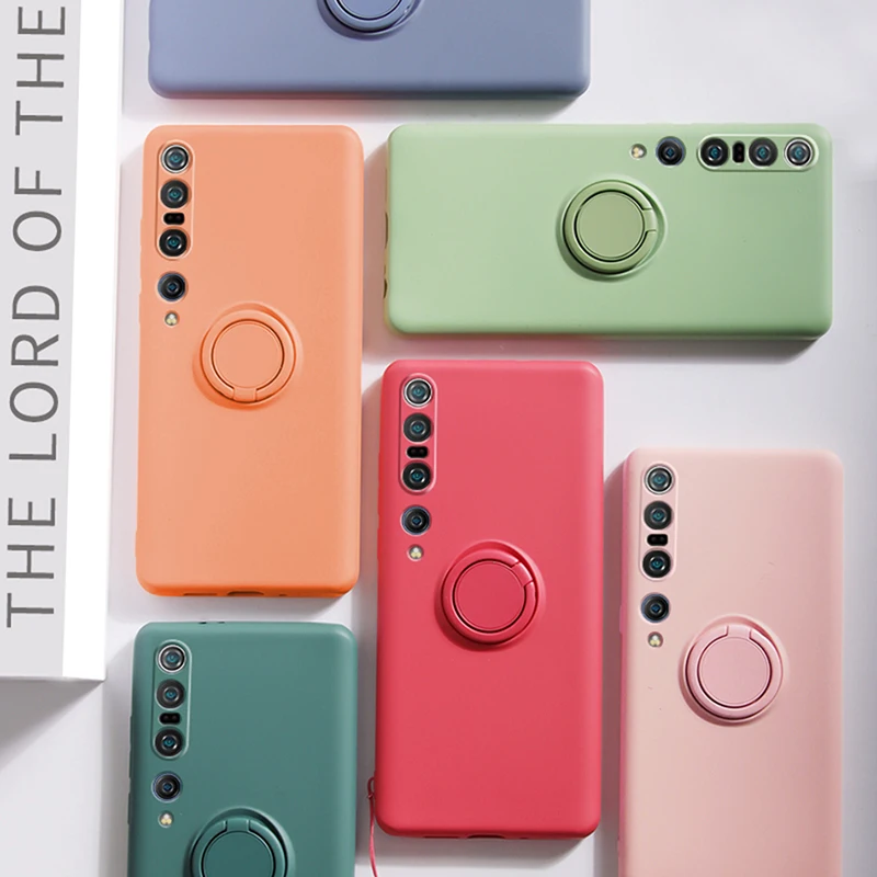 Оригинальный жидкий силиконовый чехол для Xiaomi Mi 10 Pro роскошный с магнитным