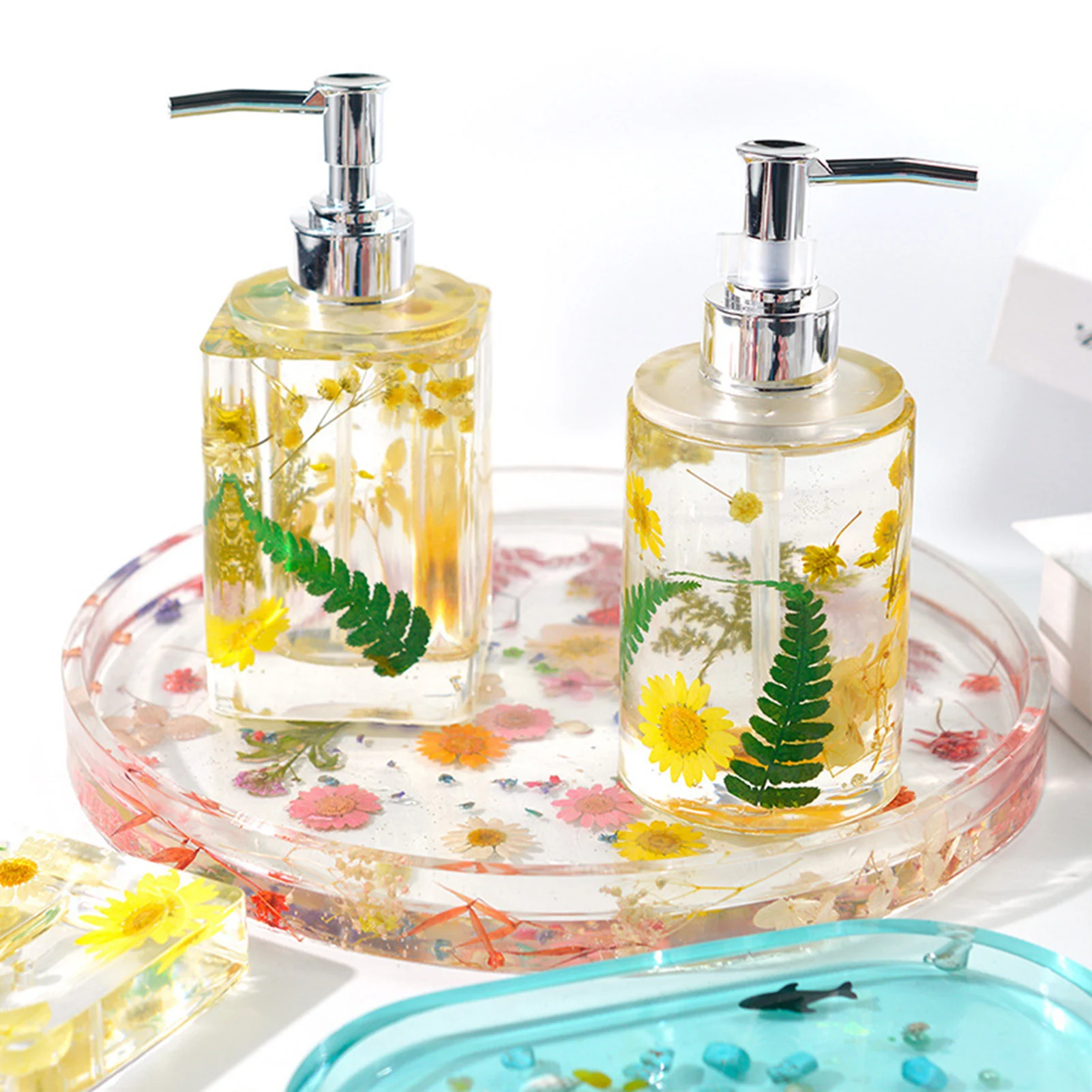 

Bottle Silicone Mold and Pump Dispenser Travel Bottle Making Tool High Quality Epoxy Mould for DIY Tools Making Bathroom Supply