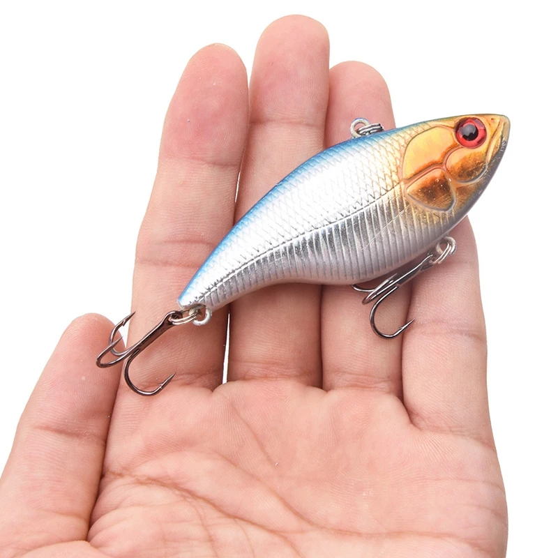 

10Pcs Hard VIB Fishing Lures with 3D Eyes Sinking Vibe Crank Baits Fishing Tackle for Saltwater Freshwater