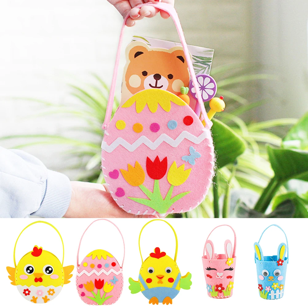 

Embellishment DIY Crafts Decorations DIY Gift Party Painting Decoration Handmade DIY Bunny Egg Shaped Storage Bag