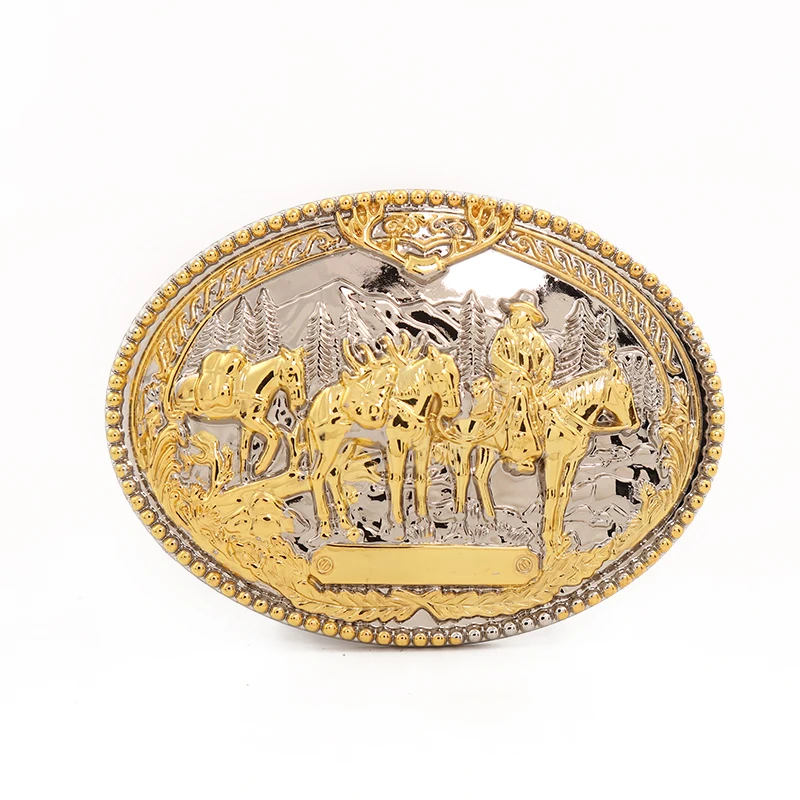 Западные джинсовые пряжки рыцарь сплав два цвета Гальваническое ремесло хип хоп