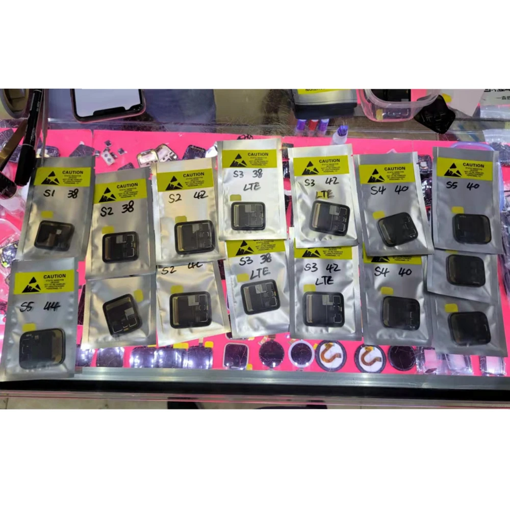 Pantalla LCD Original para Apple Watch, repuesto de digitalizador con Pantalla t&aacute;ctil, 38MM, 40MM, S1, S2, S3, S4, S5, S6-5