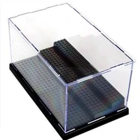 lele 79150 figures deluxe acrylic collectible item building blocks display mini box display case bricks