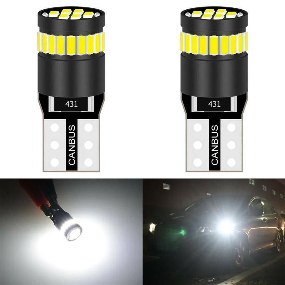 

400LM Bulbs 6000K LED Light CANBUS Replacement T10 501 194 W5W White 12V