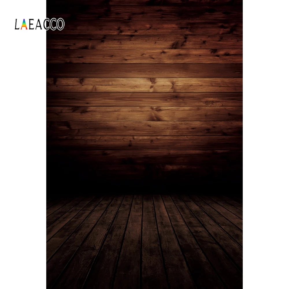 Фоны Laeacco для портретной фотосъемки с изображением старых деревянных досок гранж