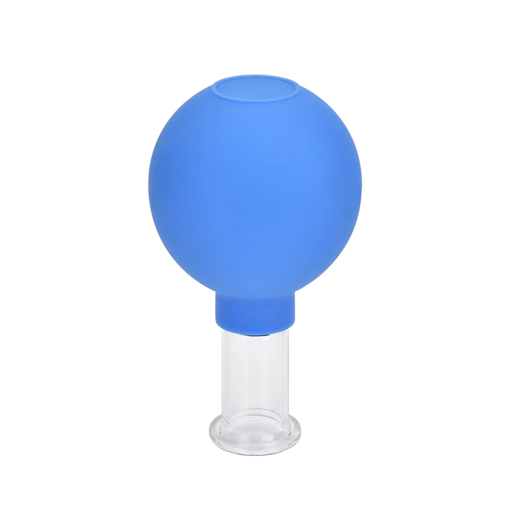 4 шт. Набор вакуумных чашек для китайская терапия резиновая головка стекло