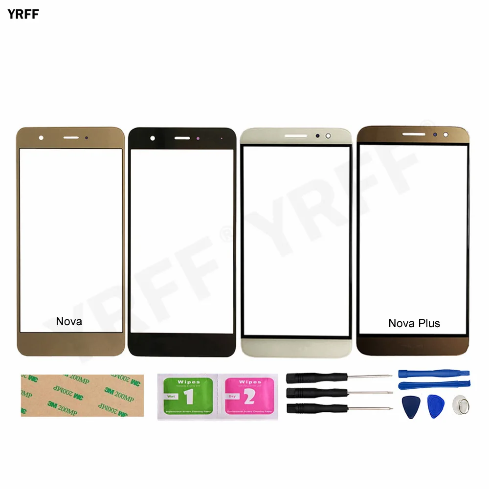 mobile touch screen panel for huawei nova plus front glass panel no touch screen phone repair parts free global shipping