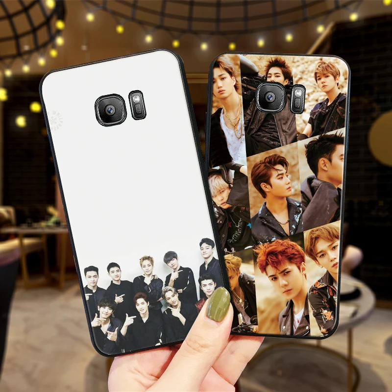 Чехол EXO Youth group для samsung M10 M20 M30 S6 S7 EDGE S8 S9 PLUS Мягкий силиконовый чехол S10 NOTE 8 9 Coque