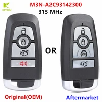 keyecu oemaftermarket smart remote key fob 4 button 315mhz for ford edge explorer fusion mustang 2018 2020 m3n a2c93142300