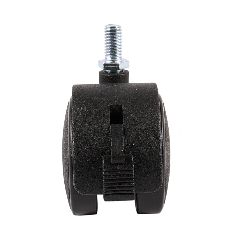 Furniture Swivel Locking Caster 8mm Screw Stem 2-inch Dia Wheel Black | Обустройство дома