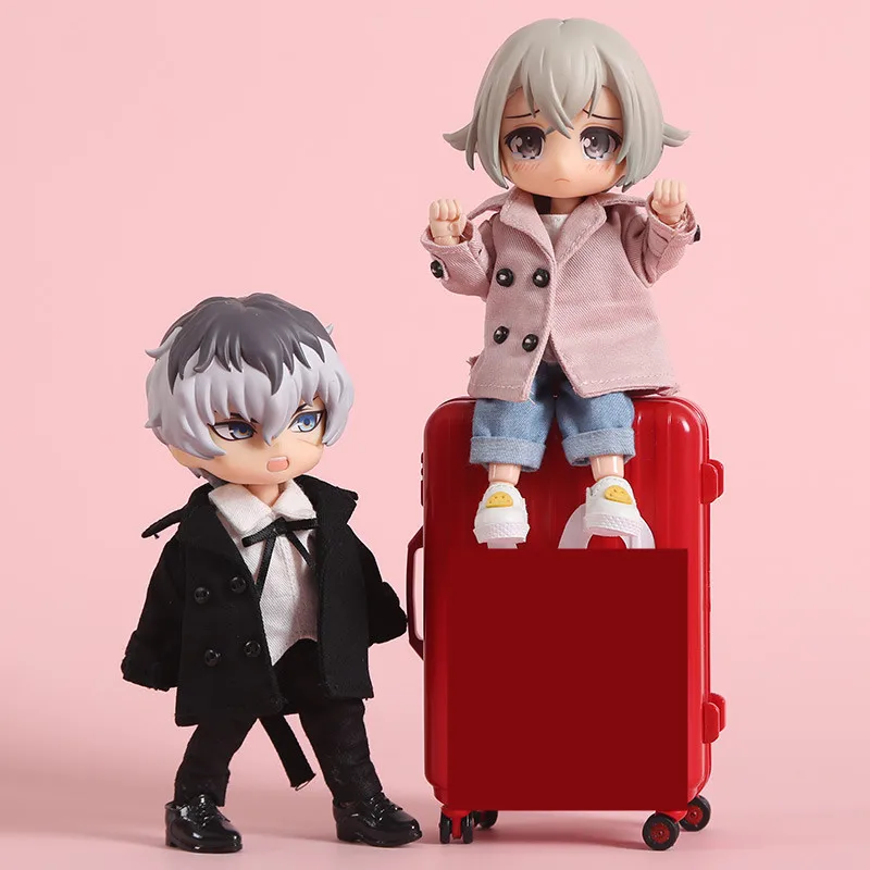 

New Doll Clothes Fashion Windbreaker Cotton Wine Coat for Ob11 Obitsu11 Holala 1/12 BJD Doll Clothes Accessories for Dolls