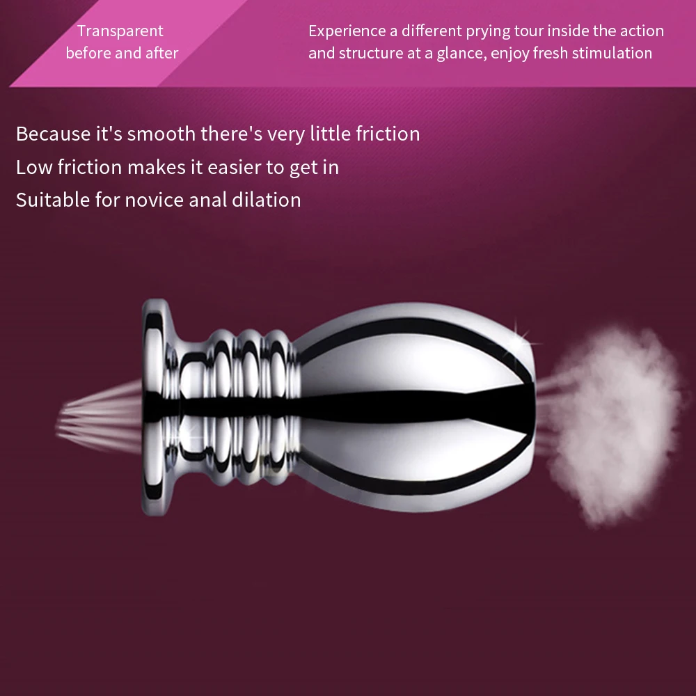 Металлическая силиконовая Анальная пробка уличная одежда фаллоимитатор