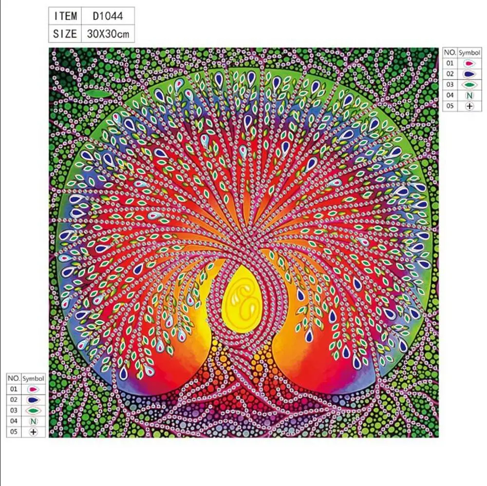 5D diamond painting Special Shaped peacock like Diamond Painting DIY Partial Drill Cross Stitch Kits Crystal алмазная вышивка32 |