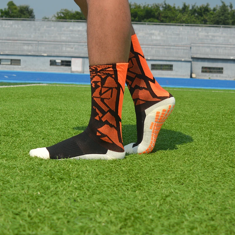 Новые спортивные Нескользящие футбольные носки хлопковые для футбола мужские