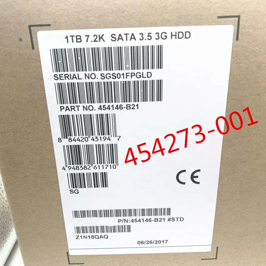 100% новый и оригинальный для 1T SATA 454146 B21 454273 001 7 2 K 3 5 дюймов года гарантии|Зарядные