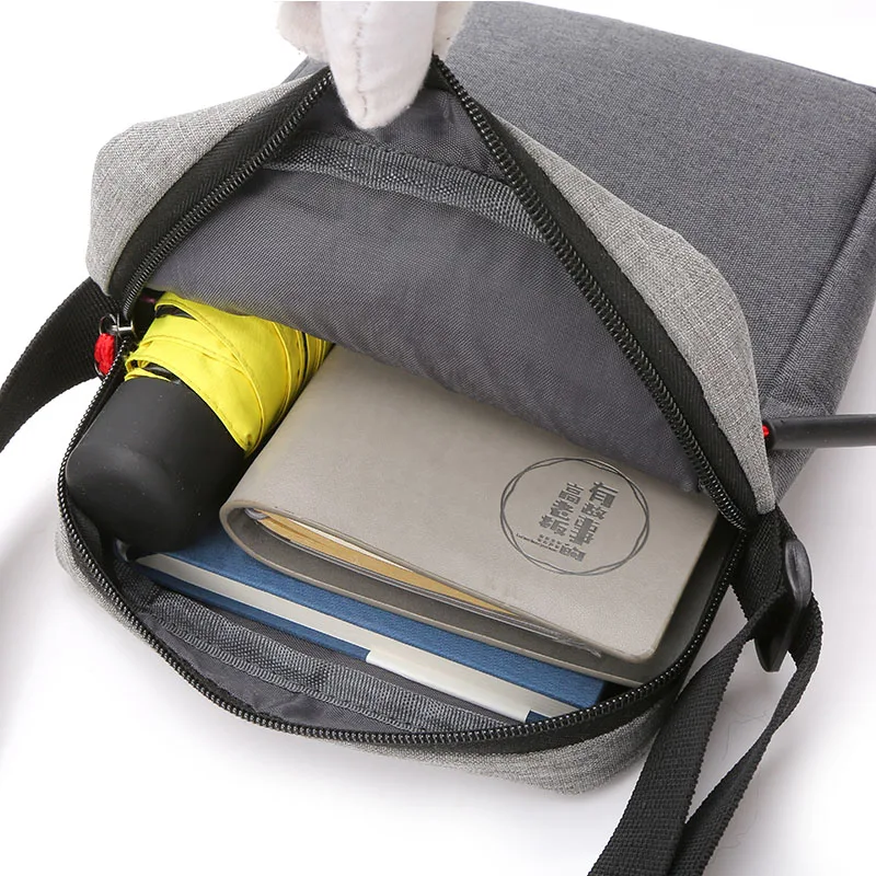 Модные женские сумки на плечо мужские через 2021 черная нейлоновая сумка мини