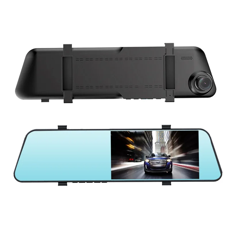 

Car Rearview Mirror, video recorder, 4,3 inch, dual camera, night vision system, rear motion assistance